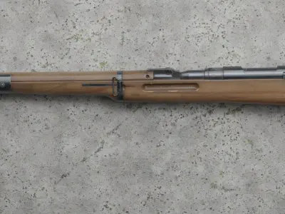 Arisaka 38 Low-poly 3D model