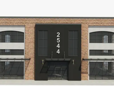 Retail Store Building 3D model purchase