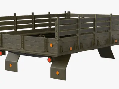  Utility Flatbed Cargo Body with Benches 