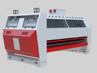 Semolina Purifier - Wheat Grain Flour Milling Machine Low-poly 3D model