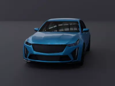 Generic Sedan 7 Low-poly 3D model