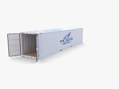 40ft Shipping Container NYK Logistics v2 3D model