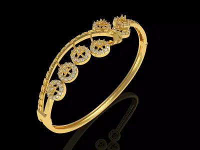 Art Deco Bracelet 03 3D print model