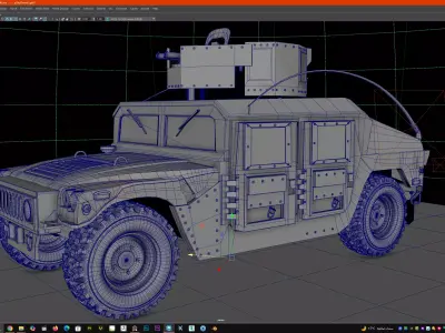 Humvee Military M1114 3D model