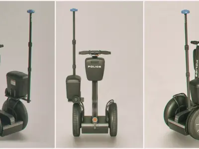 Segway police Low-poly 3D model