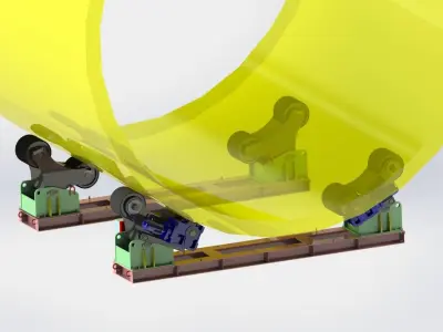 Welding rotator from 4000kg to 10000kg 3D model