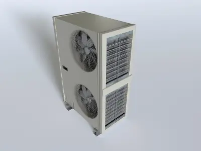 Rooftop AC hvac unit 2 Low-poly 3D model
