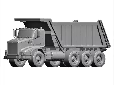 dumb truck static model 3D print model