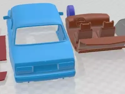 VAZ Higuli 2107 Sedan 2006 Printable Car 3D print model