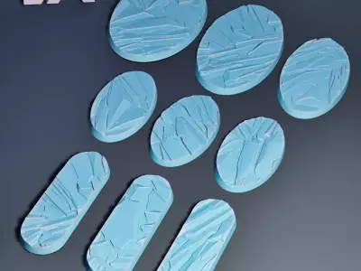 HD Base Set 24 - Crystalline 3D print model