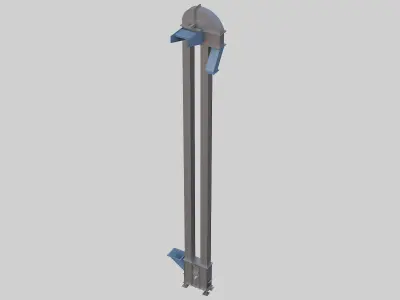 Bucket elevator lift 3D model