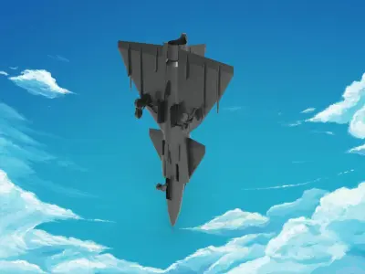 Saab 37 Viggen 3D model purchase