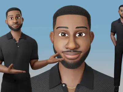 Stylized Man 3D model