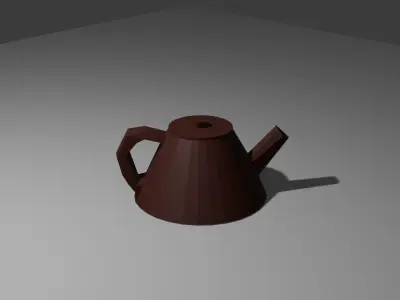Yixing Chinese teapot Low-poly 3D model