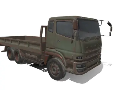 mitsubishi-fuso-super-great old truck 3D model