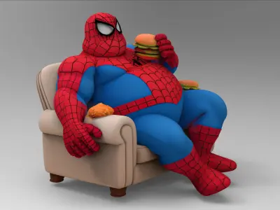 Lazy - web Hero 3D model