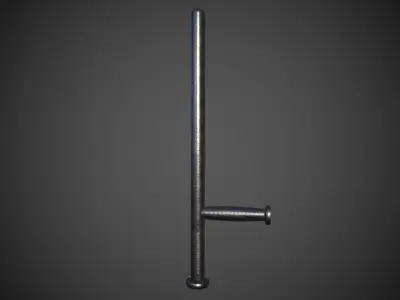 Police Baton Low-poly 3D model
