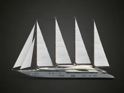 Sailing Yacht 3D model
