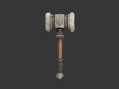 Warhammer Free low-poly 3D model