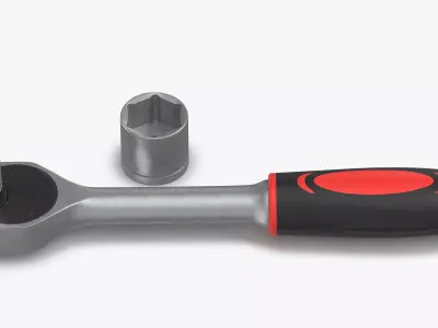 Socket Wrench 3D model shop