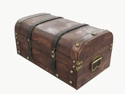 Old chest 03 3D model