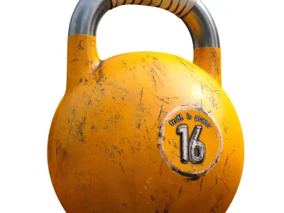 Old weights worn out - set 3D model