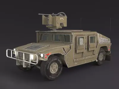 hummer Low-poly 3D model from CGTrader