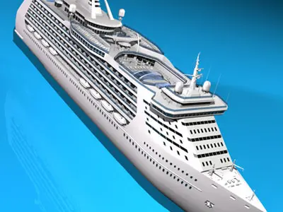 Cruise Ship 3D model 3D model