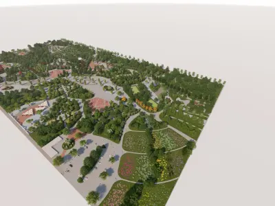 Master park-Regional park project-Private Park Landscape 3D model get