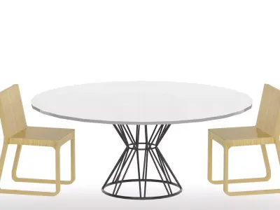chair table Free 3D model