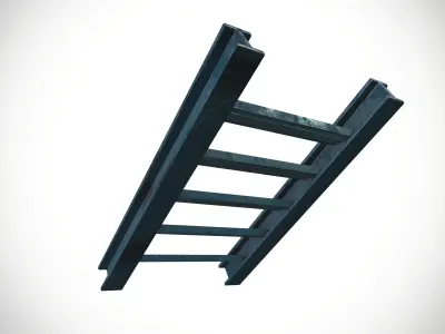 Slip Resistant Metal Stair Treads 3D model