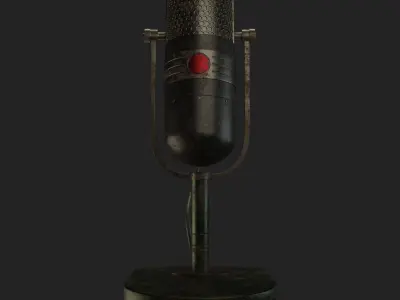 Old microphone 3D Model  3D model