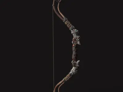 Bow 04 V2 Low-poly 3D model