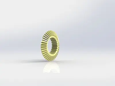 Differential spacecraft flying in sky 3D model