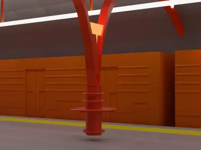 Real Subway in Istanbul 3D model
