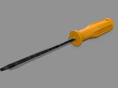 screwdriver Low-poly 3D model 43