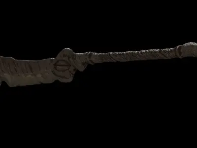 Old Weapon Sword04 Low-poly 3D model