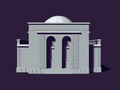 Mausoleum of Muslim Turkic peoples 3D print model