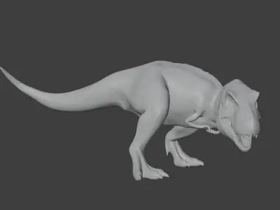 Low Poly T-Rex Low-poly 3D model