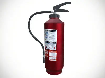 Fire Extinguisher Low-poly 3D model 30