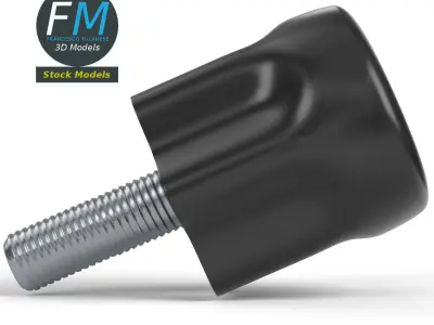 Knob with thread 3 3D model
