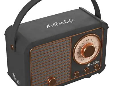 radio 5 3D model