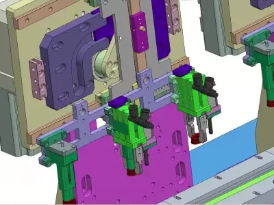 Robotic Pick and Place Transfer Mechanism with Conveyor 3D model