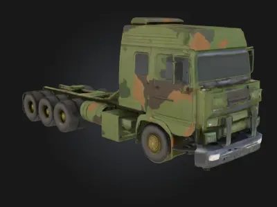 Military Transport Truck  Rugged Power for Tactical Missions 3D model