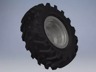  vehicle tire and wheel packages 3D model