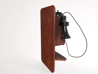 1930s Telephone Low-poly 3D model