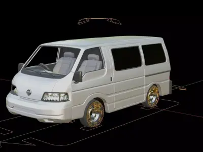 Nissan Vanette Cargo Van 3D model