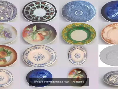 Antique and vintage plate Pack 