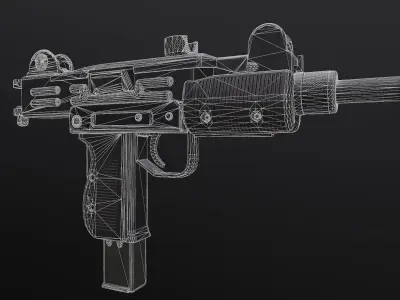 UZI - Submachine Gun 3D model