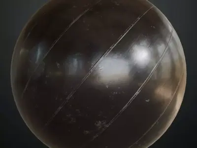 Industrial Metal Spiro Duct PBR Seamless Texture